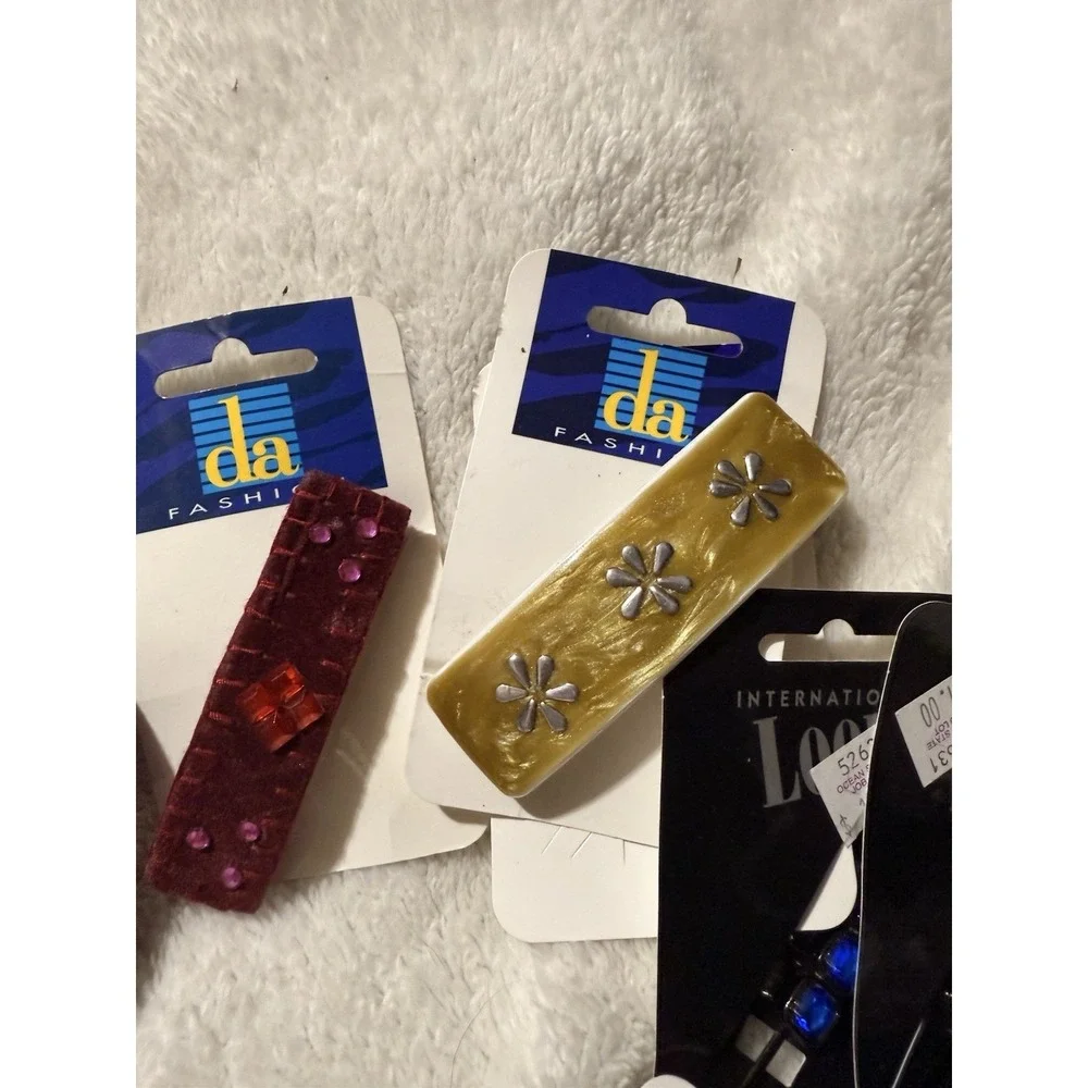 Vintage Y2K NOS Hair Accessories Lot 80s 90s Barrettes Clips Ponytail‎ Retro